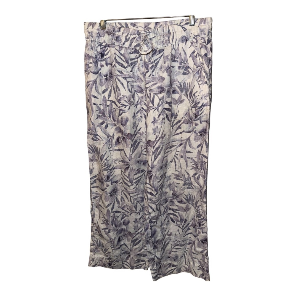 Tommy Bahama Orchid Isle Linen Wide Leg Pants S
